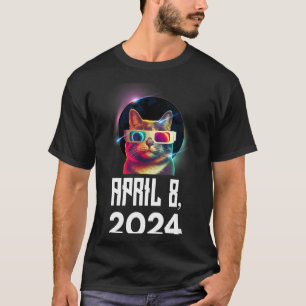 Süße Sonnenfinsternis-Katze Sonnenfinsternis T-Shirt