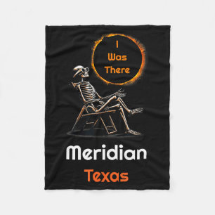 Süße Sonnenfinsternis Meridian Texas Da Fleecedecke