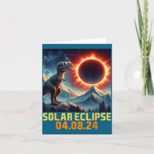 Süße Sonnenfinsternis Rex Dino Brille Karte