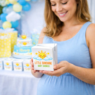 Süße Sonnenschein-Baby-Feier-Thema Geschenkschachtel