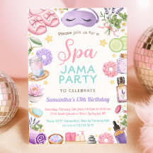 Süße Spa-Pyjama-Party-Geburtstagsfeier
