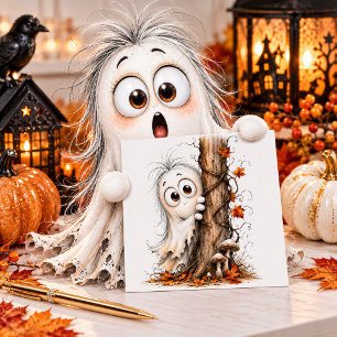 Süße späht Geist Halloween-Karte