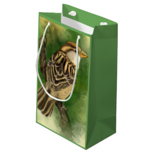 Süße Spatz-Geschenktasche Kleine Geschenktüte