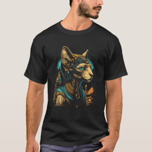 Süße Sphynx-Katze ägyptischer Pharao Sphynx-Katzen T-Shirt