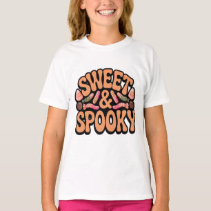 Süße Spooky Kids Halloween-Süßigkeiten-Shirt T-Shirt