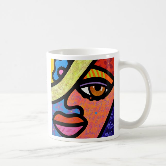 "Süße Stadt-Frau " Kaffeetasse (Rechts)