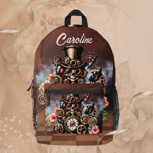 Süße Steampunk-Frauen Bedruckter Rucksack