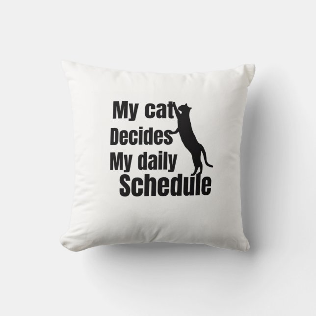 Süße stehende Katzen Design Kissen (Vorderseite)
