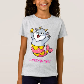 Süße Steinbock-Ziegen-Meerjungfrau-Sternzeichen-Fi T-Shirt