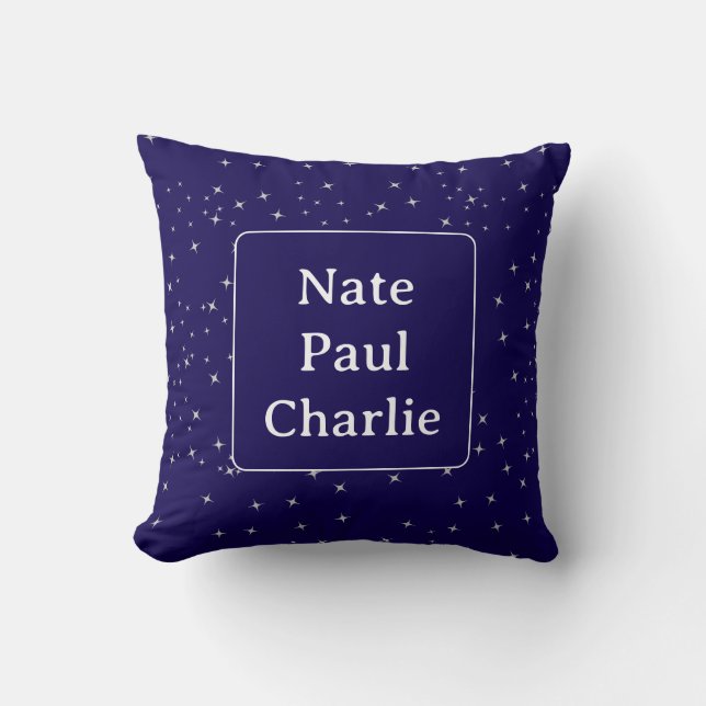 Süße Sterne Name  Kissen (Vorderseite)