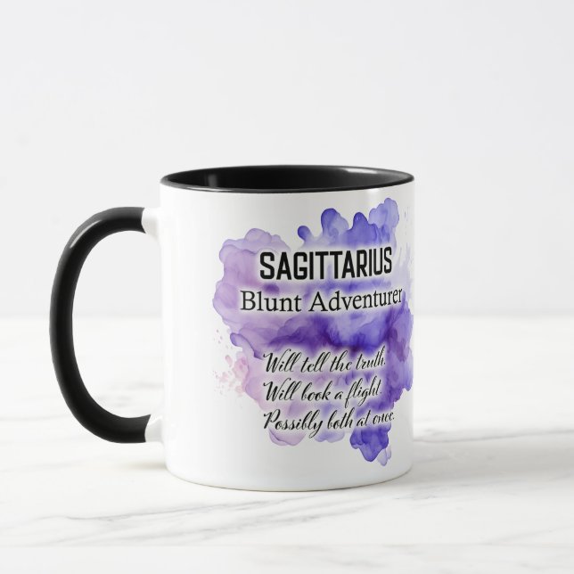 Süße Sternzeichen-Eigenschaften / Schütze Wrap  Tasse (Links)