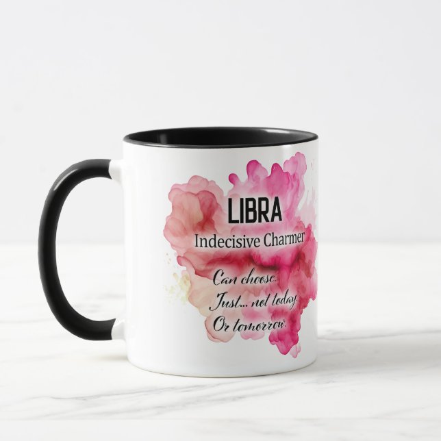 Süße Sternzeichen-Eigenschaften / Waage Wrap  Tasse (Links)