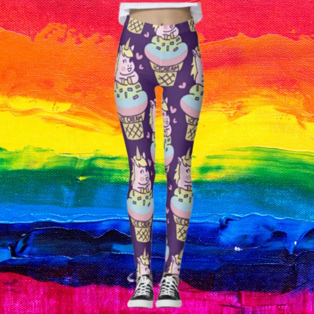 Süße Stolz-Einhorn-Leggings Leggings (Von Creator hochgeladen)