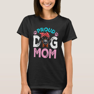 Süße stolze Dobermann-Hundemutter Muttertag T-Shirt