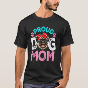 Süße stolze Mops-Hundemama Muttertag 3 T-Shirt