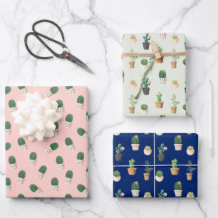 Süße Sukkulente  Geschenkpapier Set