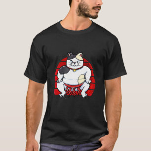 Süße Sumo-Ringer-Katzenschlafanzüge T-Shirt