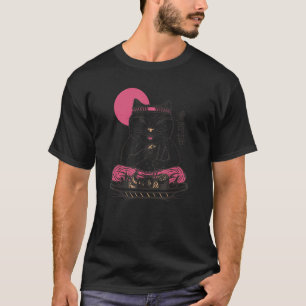 Süße Sushi essende Katze Tier Japan Essen Haustier T-Shirt