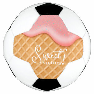 Süße Süße Sieg Rosa Eiscreme Fußball