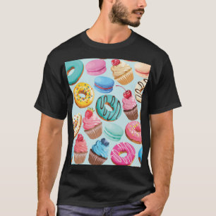 Süße Süßigkeiten: Muster der Freude. T-Shirt