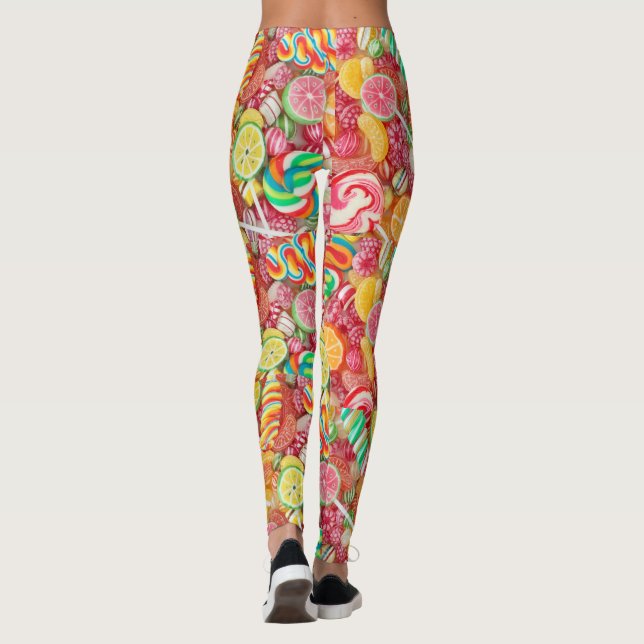 Süße Süßigkeits-Strumpfhosen Leggings (Rückseite)