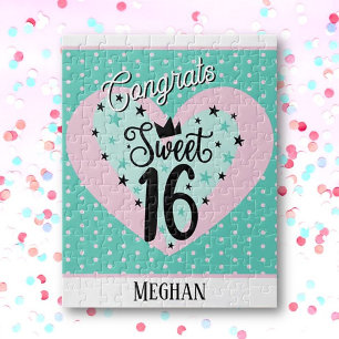Süße Sweet 16 Geburtstagsfeier Puzzle
