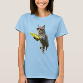 Süße Tabby-Disc-Golferin T-Shirt