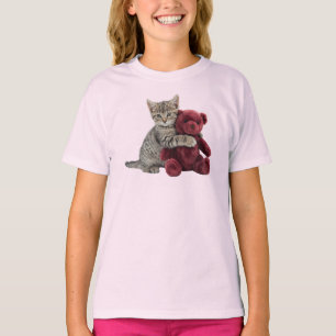 Süße Tabby-Teddybär-Kinder T-Shirt