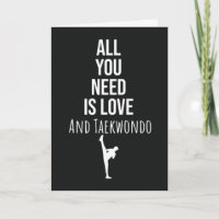 Süße Taekwondo-Karten Kampfsport Japan