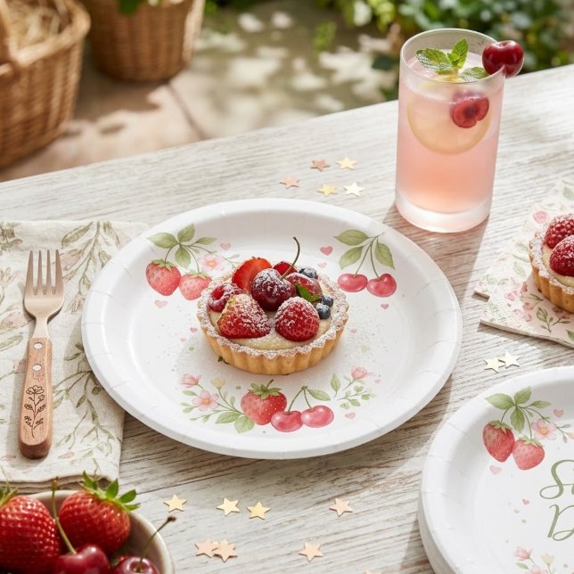 Süße Tage Florale Früchte Pappteller (Von Creator hochgeladen)