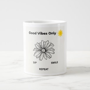 Süße tägliche Inspiration Kaffeetasse   Positive V Jumbo-Tasse