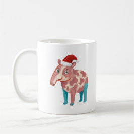 Süße Tapir in Santa-Hut Classic Tasse