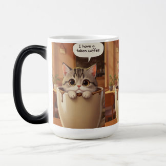 Süße Tasse „Ich habe Kaffee getrunken“ Lustige Kat