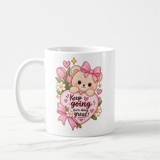 Süße Tasse mit kleiner Motivation  (Links)