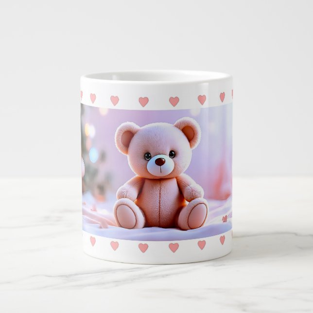 Süße Teddy-Liebe  Jumbo-Tasse (Vorderseite)