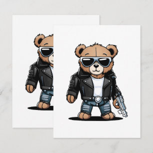 Süße Teddy Memes Begleitkarte