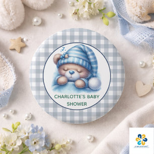 Süße Teddybär-Baby-Party Button