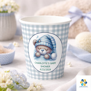 Süße Teddybär-Baby-Party Pappbecher