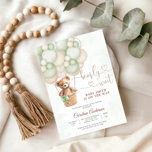 Süße Teddybär-Baby-Shower-Einladung Einladung