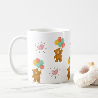 Süße Teddybär-Ballon-Tasse Kaffeetasse