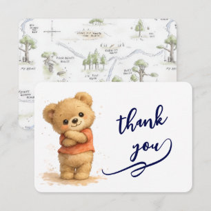 Süße Teddybär-Dankeskarten RSVP Karte