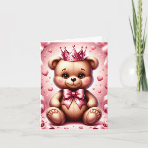 Süße Teddybär Geburtstagswünsche Herz Szene 🎀 Karte