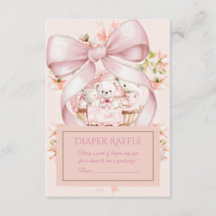 Süße Teddybär-Nursery-Blumen-Insert Begleitkarte