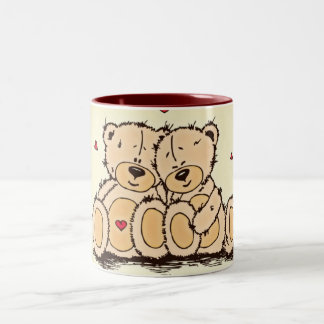 Süße Teddybären Zweifarbige Tasse