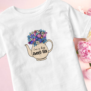 Süße Teeblüten-Teekanne Süße Kleinkind T-shirt