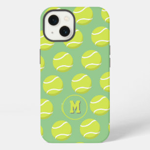 süße Tennisbälle Muster mit Monogramm iPhone 13 Hülle