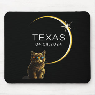 Süße Texas totale Sonnenfinsternis Katze Mousepad