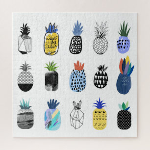 Süße texturierte Ananas, Vintage-Sammlung. Puzzle