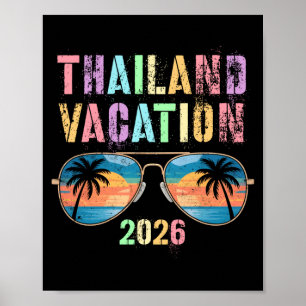 Süße Thailand Urlaub 2026 Reise Trip Übereinstimmu Poster