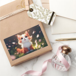 Süße Tier #0001 Rechteckiger Aufkleber